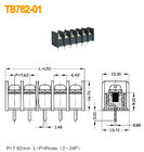 LED 스위치 힘을 위한 단 하나 수평 Pluggable 끝 구획 2 - 24 Pin 피치