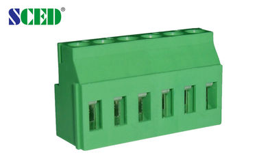 PA66 놋쇠로 만든 PCB 그린 단말기는 5.08 밀리미터 간격 센터 300V 10A를 차단합니다