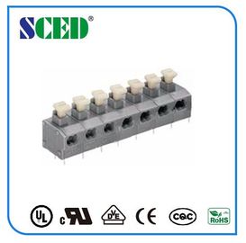 7.62mm 중심 간격을 두는 Screwless 끝 구획 회색 봄 고급장교