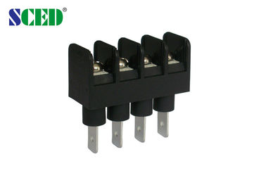 흑색 컬러 피치 9.525 밀리미터 배리어 단자 블록 300v 20A 2P-22P