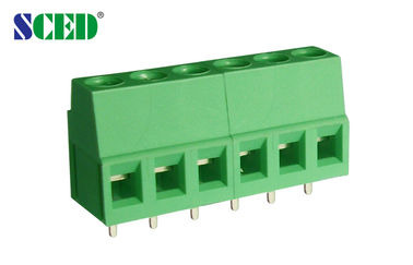 5.0mm Pcb 끝 구획 연결관 10A 녹색 PA66 고급장교 300V 2-28 폴란드