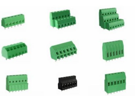 10A 2P-28P 직각 와이어 주입구 단자 블록 PCB 피치 3.81 밀리미터 300v