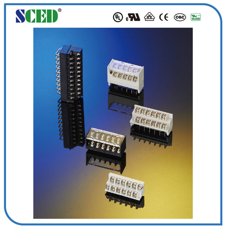 PBT 방벽 끝 구획 7.62mm 피치 15A 2-24 폴란드 금관 악기 PCB 맨끝 연결관