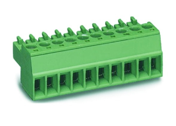 여성 플러그 할 수 있는 터미널 블록 커넥터 3.5mm 피치 300V 8A 2-22 폴 PA66 M2 스크루