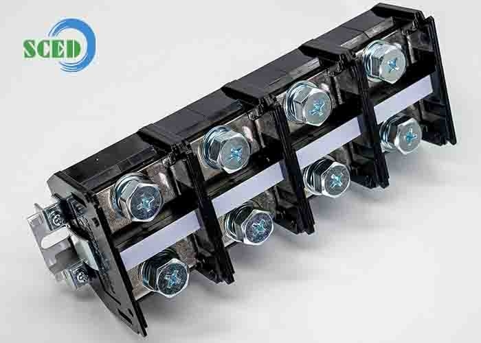 PCB 패널 마운트 터미널 블록 47.00mm 600V 300A PC 블랙 스크루 터미널 커넥터