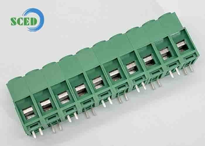 10.16mm 57A PCB 터미널 블록 녹색 구리 PA66 니켈 접착