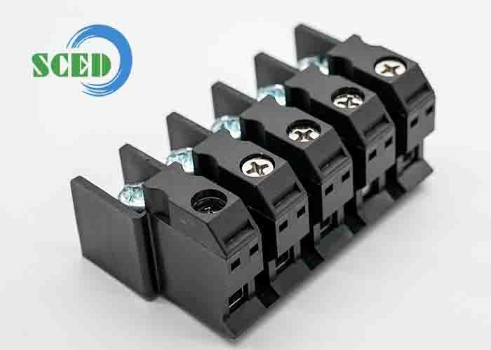 90A 600V PA66 M5 구멍 터미널 블록 15.00mm 4-20 AWG