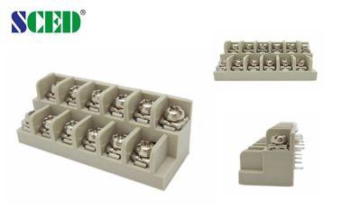 핀 300V 15A를 가진 강철/M3 나사 7.62mm 나사식 터미널 구획