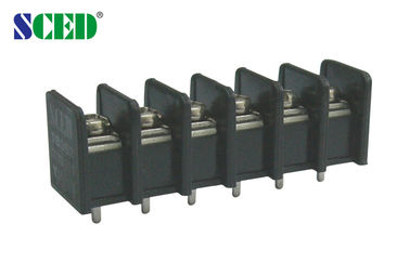 M4 스크루 검정색 PCB 단자 블록 20A / 300V 9.525 밀리미터 피치 UL94-V0 놋쇠