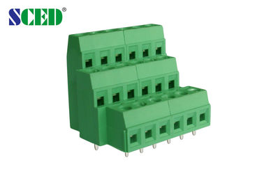 300V 10A 유로 타입 리빙 시리즈 PCB 나사 터미널 블록 5.08mm 피치 청동
