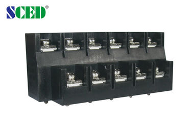 600V/40A 11 폴 13mm 피치 브래스 배리저 터미널 블록 직각 와이어 입구