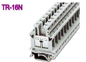 회색 12.2 밀리미터 폭 101A 딘 레일 단자 블록 800V 25mm2는 놋쇠를 입힙니다