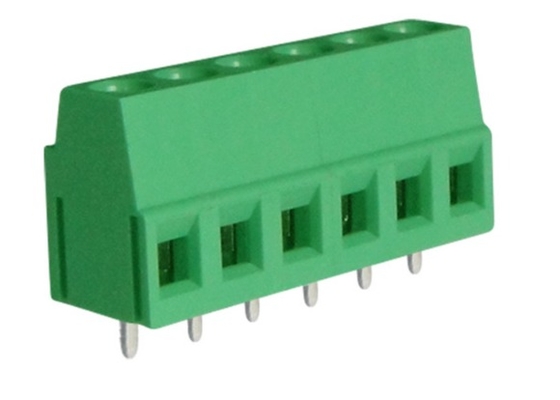 단일 덱 300V 10A PCB 단말기가 M3 2-24 막대기를 차단하 라고 5.08 밀리미터가 던집니다