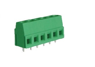 단 하나 갑판 300V 10A PCB 끝 구획 M3 2-24 폴란드 5.08mm 피치