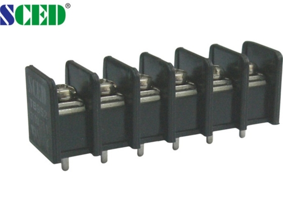 UL94-V0이 검은 PCB 단자 블록을 놋쇠를 입히 라고 20A / 300V M4 스크루 9.525 밀리미터가 던집니다