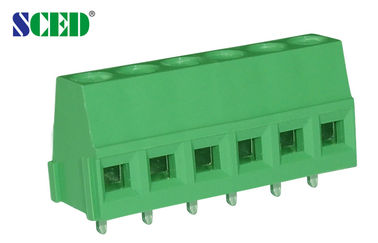 녹색 산업 PCB 끝 구획 유럽 유형 3.81mm 피치 2 Pin - 28 Pin