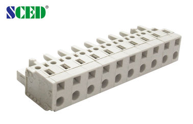 7.5mm 300V 15A 여성 Pluggable 끝 구획 연결관 2P-16P를 투구하십시오