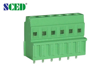 300V 10A 28P PCB 나사 죔쇠 끝 구획 3.81mm 피치, 정각 철사 인레트