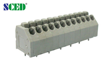 3.50mm PCB 봄 끝 구획, 300V 5A 28P Screwless 끝 구획을 투구하십시오