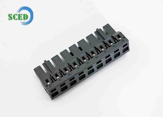 PA66 플라스틱 회색 플러그 할 수 있는 터미널 블록 커넥터 7.5mm 피치 300V 16A 2-18 폴
