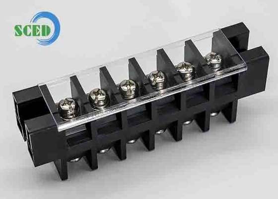 600V PBT 16.00mm 블랙 케이블 패널 마운트 터미널 블록 연결 단선