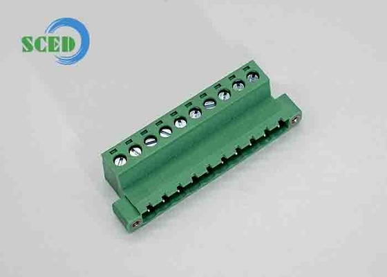 플러그 가능한 터미널 블록 플러그 여성 소켓 피치 5.08mm 300V 18A 2-20P 플러그인 터미널 블록