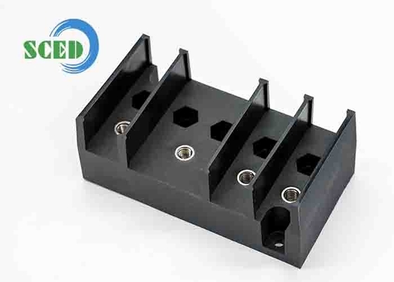 검은 M6 견과류 PBT 터미널 블록 액세서리 20mm Pitch 25 lbf·in