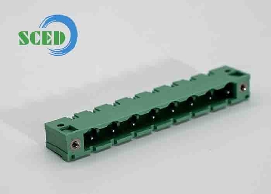 7.62mm 플러그 인 터미널 블록 전기 단일 레벨 300V 2-14 폴 틴 접착