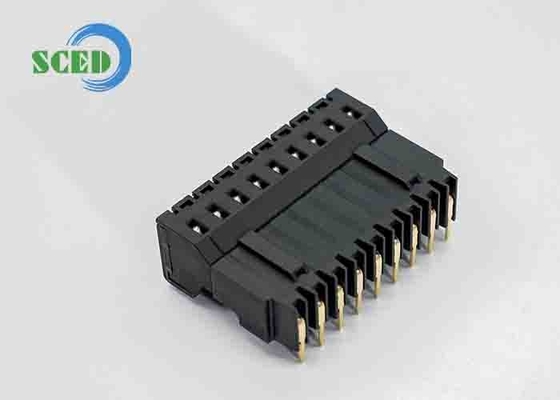 남성 플러그인 구리 터미널 블록 5.00mm 300V 14.5A 유연한 디자인 경쟁력있는 PA66 + 25% GF