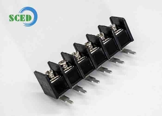 피치 13.00mm 300V 30A 2-22P 장벽 터미널 블록 10-18AWG 전력 터미널 블록