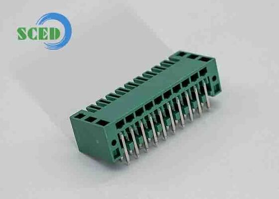 1.4mm PCB 홀 직경 및 인청동 단자를 갖춘 45도 와이어 인렛 플러그형 터미널 블록으로 안전한 전기 연결 제공