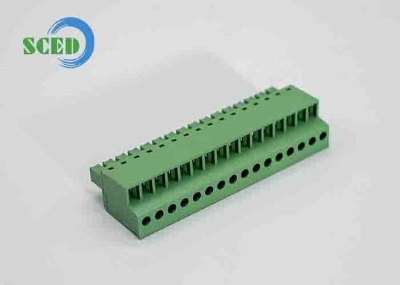 PA66 플라스틱 플러그형 터미널 블록(3000V AC/분 내전압 및 PCB 작동 온도 -40~+105°C)