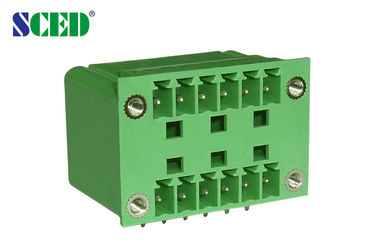 남성 소켓 우두머리는, 3.81mm 300V 8A 2 × 2P - 20 × 2P Pluggable 끝 구획을 투구합니다