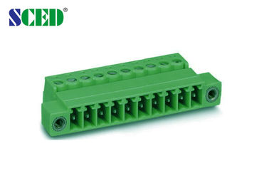 플러그 접속식 끝 구획 피치 3.81mm 마개 남성 소켓 300V 8A 2P - 20P