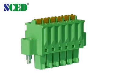플러그 접속식 끝 구획 피치 3.50mm 300V 8A 2P - 20P 마개 여성 소켓