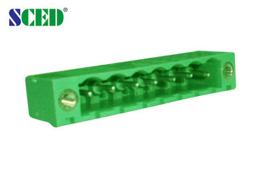플러그 접속식 끝 구획 우두머리 남성 소켓 반전 플러그 접속식 방향 피치 5.08mm 300V 18A 2 - 22P