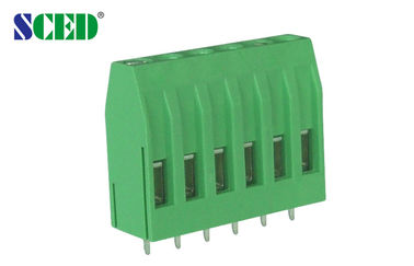 죔쇠 자물쇠 시리즈를 올리는 5.0mm 높은 유형 300V 10A PCB 나사식 터미널 구획을 투구하십시오