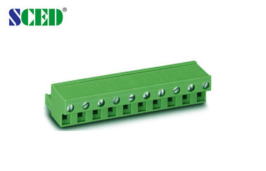 플러그 접속식 끝 구획 300V 18A 마개 여성 피치 7.62mm 2P - 16P